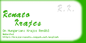 renato krajcs business card